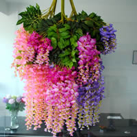 Kunstig blomst Home Decoration, Spun Silk, med Plastic, Flower, flere farver til valg, 100-110cm, 10pc'er/Bag, Solgt af Bag