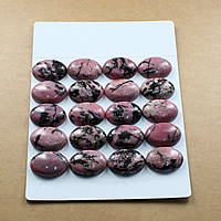 Rhodochrosite Cabochon, Flat Oval, natural, different size for choice & flat back, Grade A, Sold By Lot