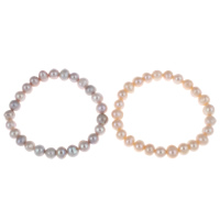 Freshwater Cultured Pearl Bracelet Freshwater Pearl Potato natural 8-9mm Sold Per Approx 7.5 Inch Strand