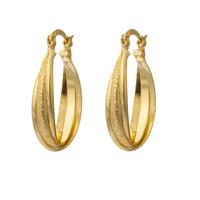 Gets® Jewelry Earring, Brass, 18K gold plated, nickel, lead & cadmium free, 20x34mm, Sold By Pair