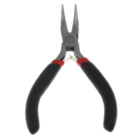 Jewelry Plier, Ferronickel, with Plastic, platinum color plated, nickel, lead & cadmium free, 77x124x10mm, Sold By PC