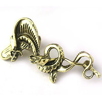 Fashion Earring Cuff and Wraps, Tibetan Style, Dragon, antique bronze color plated, nickel, lead & cadmium free, 68x16mm, Sold By PC