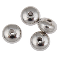 Plated Acrylic Beads Rondelle silver color plated Approx 1mm Approx Sold By Lot