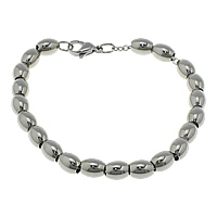 Stainless Steel Jewelry Bracelet original color Length Approx 7.5 Inch Sold By Lot