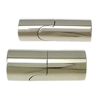 Stainless Steel Magnetic Clasp, Column, different size for choice, original color, 20PCs/Lot, Sold By Lot