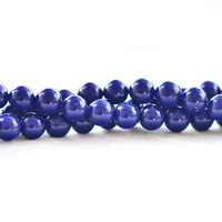 Syntetisk Lapis Lazuli perler, Syntetiske Lapis, Runde, forskellig størrelse for valg, Hole:Ca. 1mm, Solgt Per Ca. 15.5 inch Strand