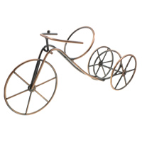 Σίδερο Rack Οίνος, Ποδήλατο, αντίκες χρώμα επιχρυσωμένο χαλκό, νικέλιο, μόλυβδο και κάδμιο ελεύθεροι, 387x188x88mm, Sold Με PC