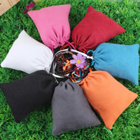 Jewelry Pouches Bags Suede with Nylon Cord mixed colors Sold By Lot