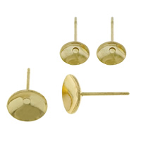 Tibetan Style Earring Post Component, brass post pin, gold color plated, different size for choice, nickel, lead & cadmium free, 3000PCs/Lot, Sold By Lot