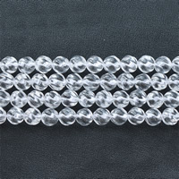 Perles de Quartz clair naturel, Rond, normes différentes pour le choix & spirale, Trou:Environ 1mm, Vendu par Environ 15.5 pouce brin