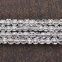 Natural Clear Quartz Beads Round & faceted Approx 1mm Sold Per Approx 15.5 Inch Strand