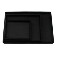 Display Case, Velveteen, with Sponge & Wood, Rectangle, different size for choice, black, 5PCs/Lot, Sold By Lot