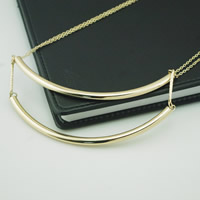 Multi Layer Necklace Zinc Alloy with iron chain with 5cm extender chain gold color plated oval chain &  nickel lead & cadmium free 12cm Length Approx 15-20 Inch Sold By Bag