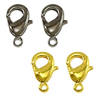 Brass Lobster Clasp, plated, more colors for choice, nickel, lead & cadmium free, 7x12x3mm, Hole:Approx 1.5mm, 500PCs/Bag, Sold By Bag