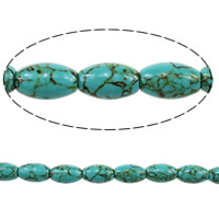 Turquoise Beads, Oval, 20x12-14x12-14mm, Hole:Approx 2mm, Length:Approx 15.5 Inch, 3Strands/Lot, Approx 20PCs/Strand, Sold By Lot