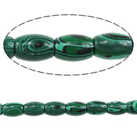 Natural Malachite Beads, Oval, 22x16x16mm, Hole:Approx 2mm, Length:Approx 15.5 Inch, 3Strands/Lot, Approx 18PCs/Strand, Sold By Lot