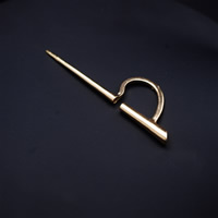 Fashion Earring Cuff and Wraps Zinc Alloy gold color plated nickel lead & cadmium free 90mm Sold By Bag