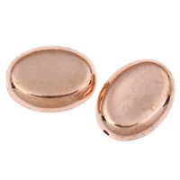 Perle acrylique, ovale plat, couleur originale, 18x13x6mm, Trou:Environ 1mm, Environ 380PC/sac, Vendu par sac