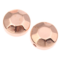 Akryl smycken pärlor, Flat Round, fasetterad, ursprungliga färgen, 10x5.5mm, Hål:Ca 1mm, Ca 2170PC/Bag, Säljs av Bag