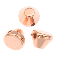 Grânulos de jóias de acrílico, acrilico, cone, cor original, 6x4mm, Buraco:Aprox 1mm, Aprox 15145PCs/Bag, vendido por Bag