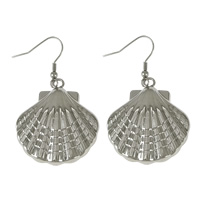 Stainless Steel Drop Earring Shell original color 57mm Sold By Pair