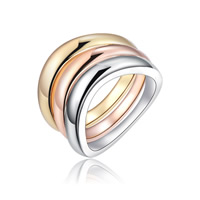 Zinc Alloy Ring Set Donut plated nickel lead & cadmium free Sold By Set
