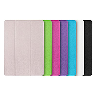 cuir PU Titulaire de la couverture de l'iPad, avec Plastique PC, styles différents pour le choix, couleurs mélangées, 5PC/lot, Vendu par lot