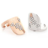 Zinc Alloy plated with rhinestone nickel lead & cadmium free US Ring Sold By PC