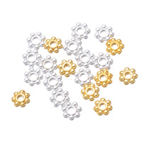 Tibetan Style Spacer Beads, Snowflake, plated, more colors for choice, nickel, lead & cadmium free, 4mm, Hole:Approx 1.3mm, 10000PCs/Bag, Sold By Bag