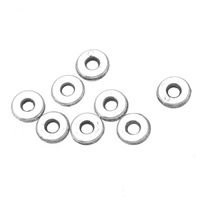 Tibetan Style Spacer Beads, Donut, antique silver color plated, nickel, lead & cadmium free, 6mm, Hole:Approx 2mm, 1000PCs/Lot, Sold By Lot