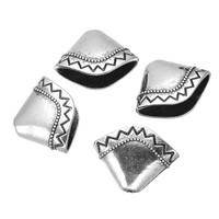 Zinc Alloy Bead Cap antique silver color plated nickel lead & cadmium free Approx 1.2mm Sold By Lot