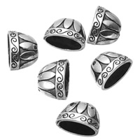 Zinc Alloy Bead Cap antique silver color plated nickel lead & cadmium free Approx 2.6mm Sold By Lot