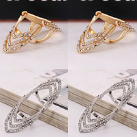 Armor Knuckle Cage Ring Zinc Alloy plated with rhinestone nickel lead & cadmium free US Ring Sold By PC