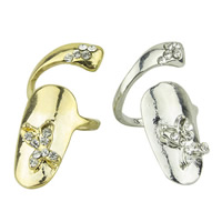 Zinc Alloy Butterfly plated with rhinestone nickel lead & cadmium free US Ring Sold By PC