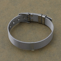 Bijoux bracelet en acier inoxydable, réglable & normes différentes pour le choix, couleur originale, Vendu par Environ 8 pouce brin