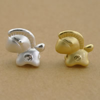 99% Sterling Silver Beads, Horse, plated, more colors for choice, nickel, lead & cadmium free, 14x14x6mm, Hole:Approx 2.5mm, 10PCs/Lot, Sold By Lot