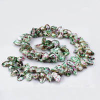 Ракушка Свитер ожерелье, разноцветный, 6mm, Продан через Приблизительно 35.5 дюймовый Strand