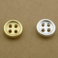 99% Sterling Silver  Button plated Approx 2mm Sold By Lot