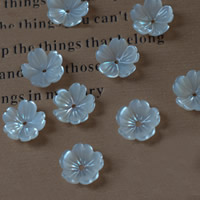 Hair Accessories DIY Findings, Shell, Flower, natural, different materials for choice, 8mm, Hole:Approx 1mm, 10PCs/Lot, Sold By Lot