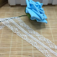 Lace Trim & Ribbon white 43mm Sold By Lot