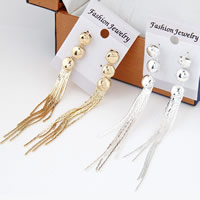 Fashion Fringe Earrings Zinc Alloy stainless steel post pin plated nickel lead & cadmium free Sold By Pair