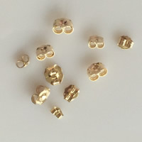 Gold-filled Tensão Nut Ear, 14K cheio de ouro & tamanho diferente para a escolha, níquel, chumbo e cádmio livre, vendido por par