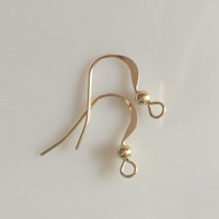 Gold Filled Earring Hook, 14K gold-filled & different size for choice, nickel, lead & cadmium free, Sold By Pair