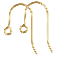 Gold Filled Earring Hook, 14K gold-filled, nickel, lead & cadmium free, 20x12mm, 0.76mm, Sold By Pair