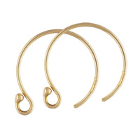 Gold Filled Earring Hook, 14K gold-filled, nickel, lead & cadmium free, 16x13x0.66mm, Sold By Pair