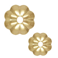 Gold Filled Bead Cap, Flower, 14K gold-filled & different size for choice, nickel, lead & cadmium free, Sold By PC