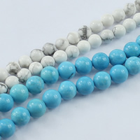 Türkis Perlen, Natürliche Türkis, rund, verschiedene Größen vorhanden, keine, Länge:ca. 15.7 ZollInch, 5SträngeStrang/Menge, verkauft von Menge