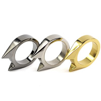 Zinc Alloy Finger Ring plated also can be used as self-defensive tool mixed colors US Ring .5 Sold By Lot