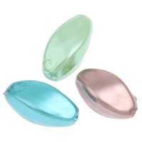Acrylic, Oval, imitation pearl, more colors for choice, 10x5mm, Hole:Approx 1mm, 2Bags/Lot, Approx 5000PCs/Bag, Sold By Lot