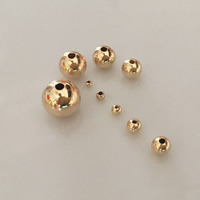 Guld-fyldt Bead, Runde, 14K guld fyldt & forskellig størrelse for valg, nikkel, bly & cadmium fri, Solgt af Lot